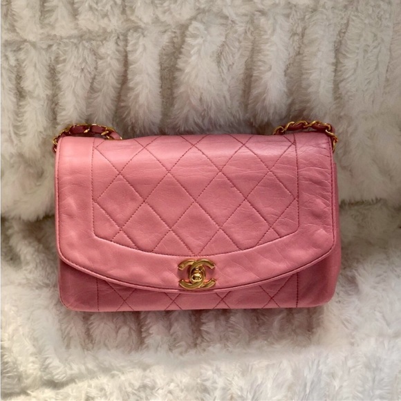 RARE Chanel Reissue 2.55 Princess Diana Classic Pink Lambskin Bag - Picture 7 of 8